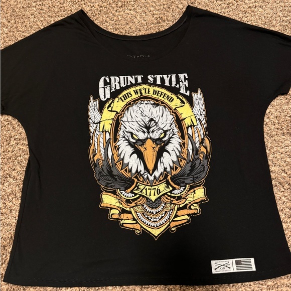 Women’s large grunt style oversized eagle shirt - Picture 1 of 7